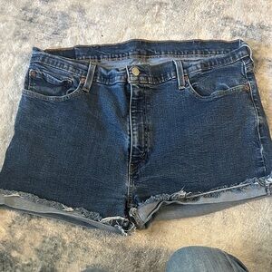 Levi's Indigo Denim Jean Shorts